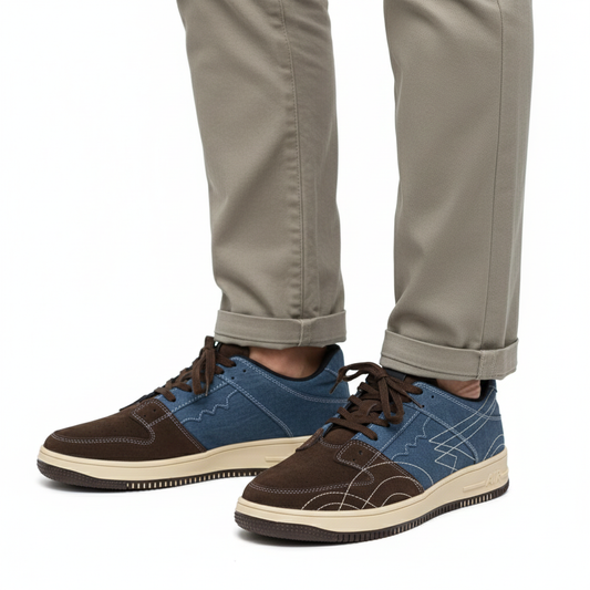 Poise Sneakers Denim Blue Laceup Sneakers